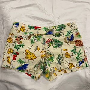 J Crew Hawaiian Shorts Size 0